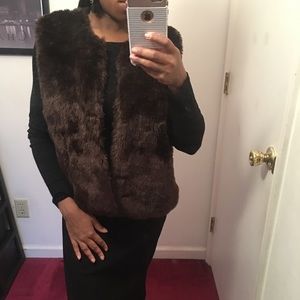 XOXO Faux Fur Brown Vest